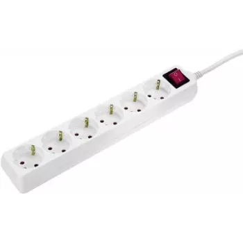 AS Schwabe Multipower Strip 11671 pagarinātājs — balts, Schuko kontaktligzdas ar galveno slēdzi