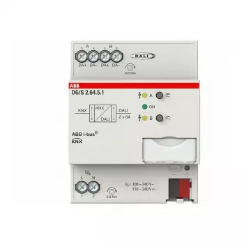 ABB Stotz S&J DALI-Gateway Premium, 2-kanālu, REG DG/S2.64.5.1 (2CDG110274R0011)
