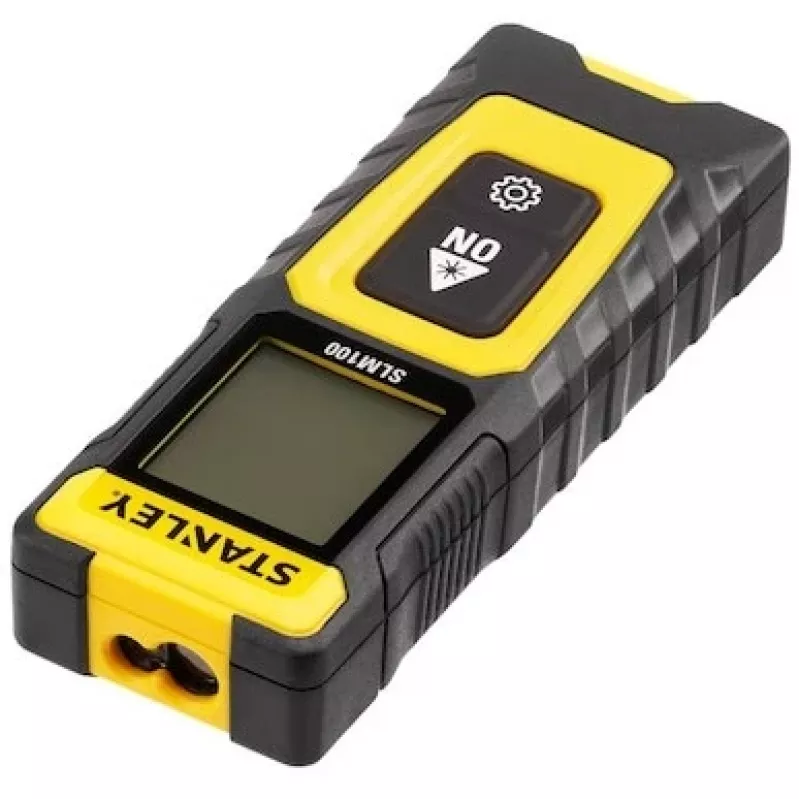 Lāzera attāluma mērītājs STANLEY SLM100 — 30 m diapazons, kompakts rokas mērinstruments