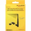 DeLock USB2.0 Dual Band WLAN ac/a/b/g/n tīkla adapteris - USB2.0 - 802.11b/a/g/n/ac - Melns (12462)