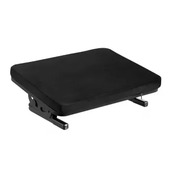 Kāju balsts MACLEAN MC-460 ergonomisks polsterēts metāla kāju balsts, neslīdoša pamatne, slīpums -20–20°, max slodze 20 kg, melns
