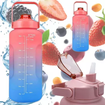 Extralink Motivācijas Ūdens Pudele, 2000ml, Sarkana-Zila, BUT-994