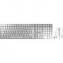CHERRY DW 9100 SLIM bezvadu tastatūras un peles komplekts, RF Wireless + Bluetooth, QWERTZ, sudraba