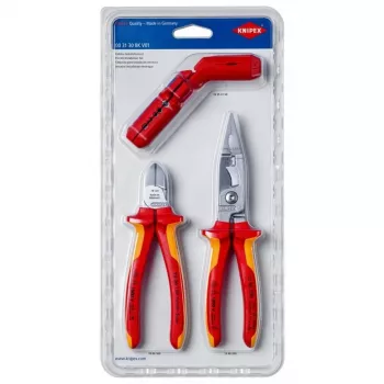 Mehāniķa instrumentu komplekts Knipex 00 31 30 BK V01 3 instrumenti oranžsarkans