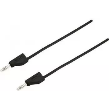 VOLTCRAFT Mērīšanas vads [4 mm spraudnis - 4 mm spraudnis] 0.75 m Melns MSB-300 (MSB-300-0.75-SW)