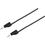 VOLTCRAFT Mērīšanas vads [4 mm spraudnis - 4 mm spraudnis] 0.75 m Melns MSB-300 (MSB-300-0.75-SW)