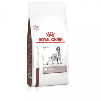 Sausā suņu barība Royal Canin Hepatic 1.5 kg — Pieaugušiem suņiem, Veterinārā diēta aknu slimībām, Bezglutēna, Gaļas garša