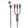 USB kabelis 2GO 797361 1.2m USB A/USB C USB C/Micro-USB B/Lightning