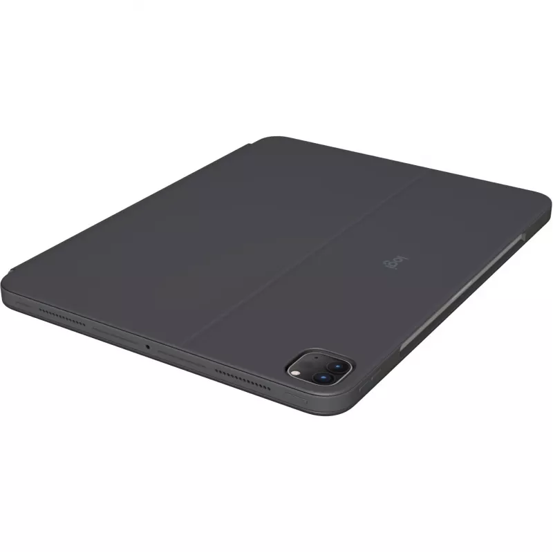 Logitech Combo Touch - tastatūra un foliju futlāris - ar skārienpaliktni - ar apgaismojumu - Apple Smart connector - QWERTY - ziemeļvalstu (dāņu/somu/norvēģu)