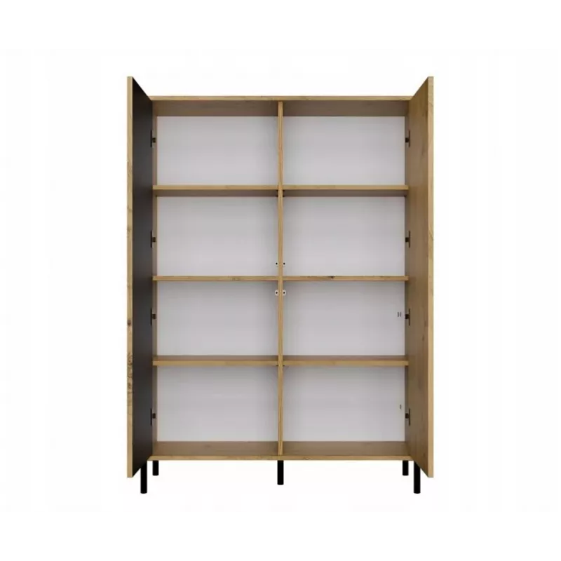 KAMARO 2DD plāns/GŁ ozols ARTISAN DISPLAY CABINET