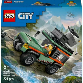 LEGO City Bezceļu SUV 4x4 būvēšanas komplekts 60447 — 221 detaļa, 1 minifigūra, vecumam no 6 gadiem