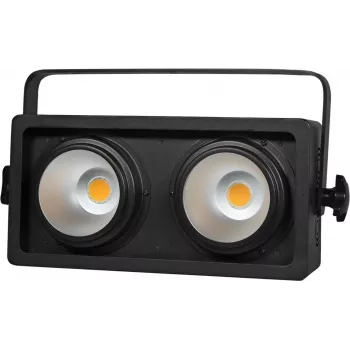LED COB Blinder EUROLITE 2x100W WW — 2x100W silti baltu LED COB blinderis