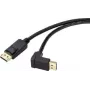 Renkforce DisplayPort savienojuma kabelis 0.50 m SP-9163724, apzeltīti kontakti, melns [1x DisplayPort spraudnis - 1x DisplayPort spraudnis]