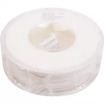 3D drukas pavediens TPU, 1,75mm, 1kg, Balts