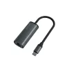 SAVIO AK-56 USB-C 3.1 Gen.1 (vīrietis) uz RJ-45 Gigabit Ethernet (sieviete), 1000 Mbps, pelēks