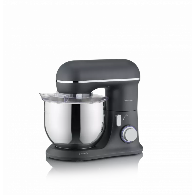 Virtuves kombains SEVERIN KM 3899 — 1200 W, 5.3 L nerūsējošā tērauda bļoda, Melns