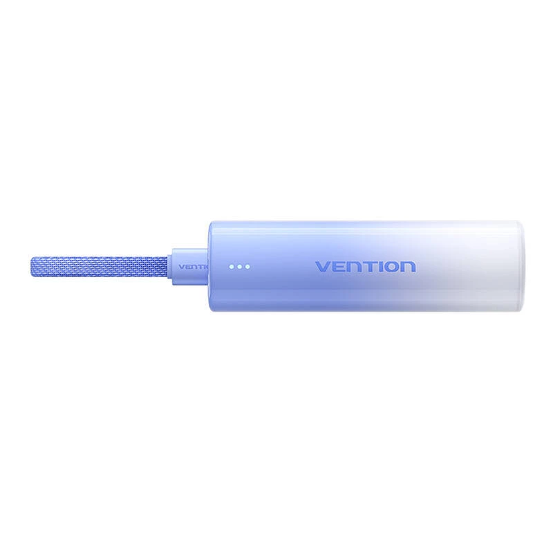 Pārnēsājamais akumulators Vention FHWL0 5000 mAh, zils, 1x USB Type-C, LED indikatori