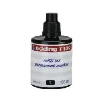 Edding T 100 melnās tintes uzpilde marķieriem 100 ml