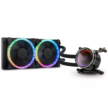 Šķidruma dzesēšanas sistēma BitsPower Cyclops 240 — Melns/Sudrabs, 240 mm radiators