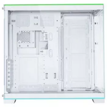 Lian Li O11 Dynamic EVO RGB korpusa komplekts + HydroShift II LCD-S 360TL AiO + 6x UNI FAN SL-INF 120 Reverse Blade ventilators - Balts