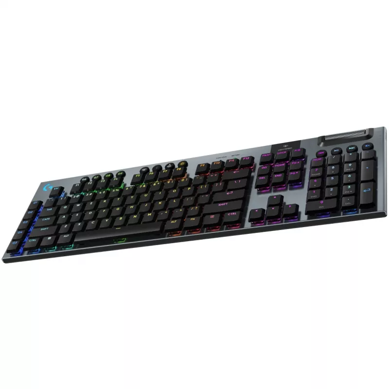 Logitech G G915 X LIGHTSPEED tastatūra Gaming USB RF Bezvadu Bluetooth AZERTY Franču Melna