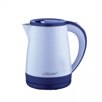 Elektriskā tējkanna Maestro MR-037 1.2 L 1630 W nerūsējošais tērauds, zila, 360° pamatne