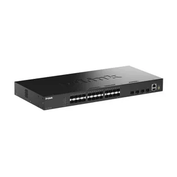 D-Link 28-Port Gigabit SFP Sakraujams Viedais Pārslēgs ar 4 x 10G SFP+ Portiem