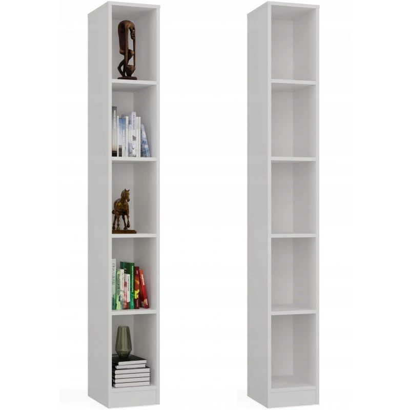 Plaukts REGAŁ R25 25 cm balts — viensekciju grāmatu plaukts