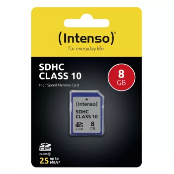 Atmiņas karte SDHC 8GB C10 Intenso