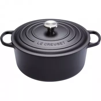 Le Creuset Signature Cepšanas Trauks apaļš 26cm melns (21177260000430)