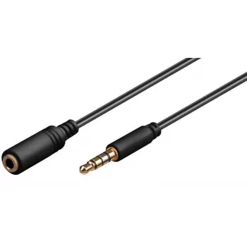 Microconnect IPOD006B audio pagarinājuma kabelis 5 m 3.5mm Melns