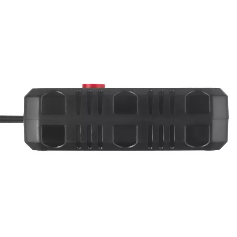 Pagarinātājs MACLEAN MCE387 B — 2 kontaktligzdas, 3×USB A, 110–240V, 1,5 m vads, max 2500W