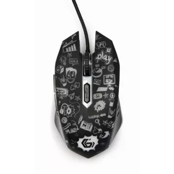 Gembird MUS-6B-GRAFIX-01 optiskā USB pele, melna