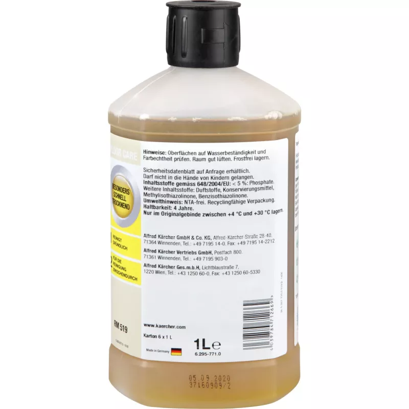 Kärcher RM519 Fast Dry Liquid Carpet Cleaner universāls tīrītājs 1000 ml