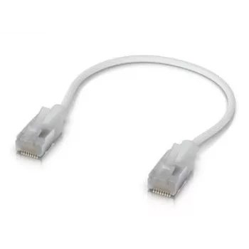 Tīkla savienotājkabelis UBIQUITI UACC-Cable-Patch-EL-C6A 0,15 m Cat6a RJ-45 caurspīdīgi balts