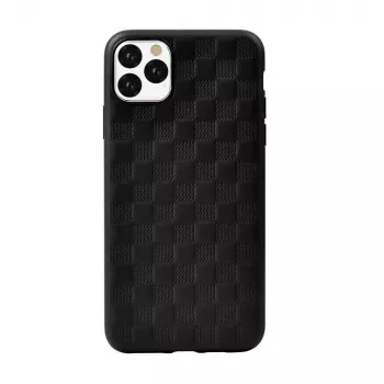 Mīksts aizsargmaciņš Devia Woven2 iPhone 11 Pro Max, austā tekstūra, melns