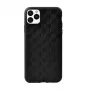 Mīksts aizsargmaciņš Devia Woven2 iPhone 11 Pro Max, austā tekstūra, melns