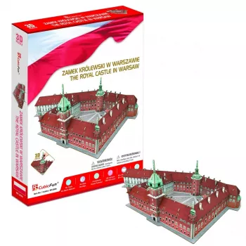 3D puzle Cubicfun Varšavas Karaliskā pils modelis 306-20268 – kartona arhitektūras modelis