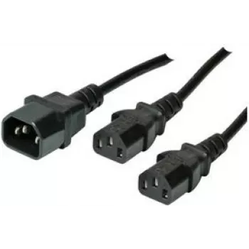 Pagarinātāja kabelis ShiverPeaks C13/2 x C13 F/M 1,8m