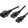 Pagarinātāja kabelis ShiverPeaks C13/2 x C13 F/M 1,8m