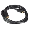 Akyga AK-AV-10 DisplayPort kabelis, spraudnis–spraudnis, zeltīti spraudņi, 1,8 m, melns