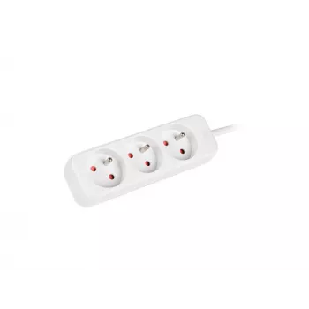 Lanberg PS0-03E-0150-W pagarinātājs ar 3 kontaktligzdām, balts