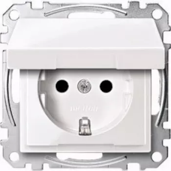 Kontaktligzda CEE 7/3 Merten MEG2310-0325 Balta 250V 16A