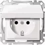 Kontaktligzda CEE 7/3 Merten MEG2310-0325 Balta 250V 16A