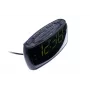 Modinātājpulkstenis Adler AD 1121 — FM/AM radio, LED displejs, akumulatora dublējums, melns