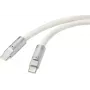 Renkforce USB-C® kabelis USB 2.0 USB-C® spraudnis, USB-C® spraudnis 1,00 m Balts RF-6056876