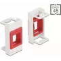 Keystone turētājs DeLOCK Easy 45 modulis 22,5 x 45 mm balts sarkans