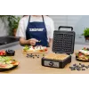 Vafeļu pannas Zelmer ZWM0012 sudrabaini melna