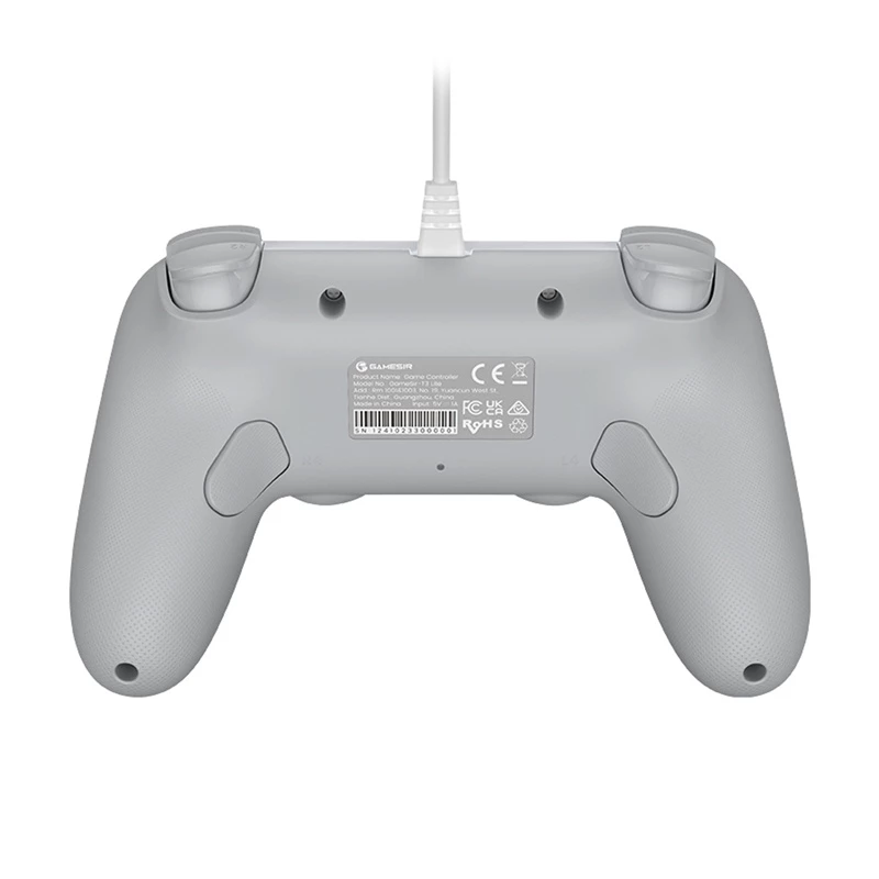 Vadu spēļu kontrolieris GameSir T3 Lite WT Balts — ergonomisks vadu kontrolieris PC