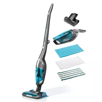 ETA Moneto II Aqua Plus bezvadu slotas putekļsūcējs 2in1 ar mazgāšanas funkciju 25.2 V 50 min pelēks/zils